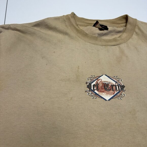 Vintage 90s Jet Ski T Shirt Mens XL 25.5x30 Jet Tribe Brown Single Stitch - Picture 5 of 12